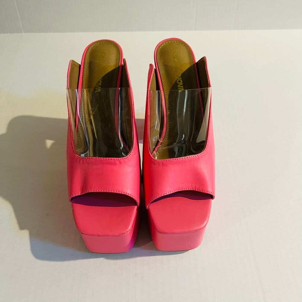 Fashion Nova Open Toe Platform High Heel Shoe Size 9 NEW Pink - Picture 3 of 9